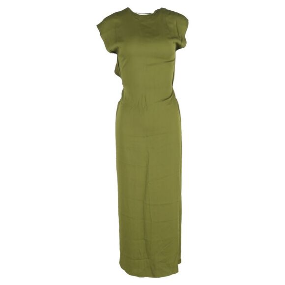 Christopher Esber Cap-Sleeve Backless Maxi Dress in Green Viscose -  coffeafoods.com